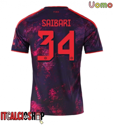 Bayern Munich Ismael Saibari #34 Terza Maglia 2026-27 Manica Corta Bayern Munich Ismael Saibari #34 Terza Maglia 2026-27 Manica Corta